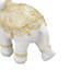 Éléphant statue en résine blanche Sculpture mignonne porte-bonheur pour bibliothèque d'entrée bureau d'ordinateur décoration de la maison L