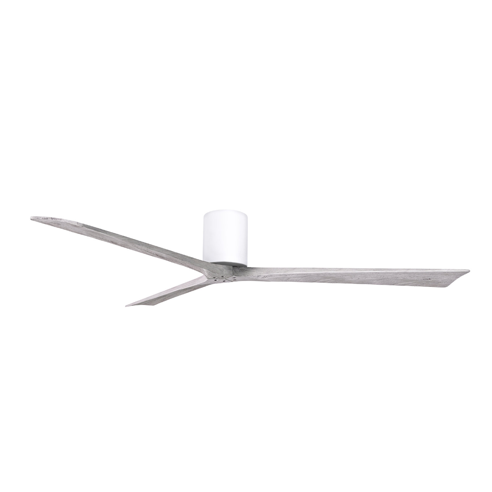 Olivier 72" Ceiling Fan, Gloss White, Barn Wood Tone, 72"