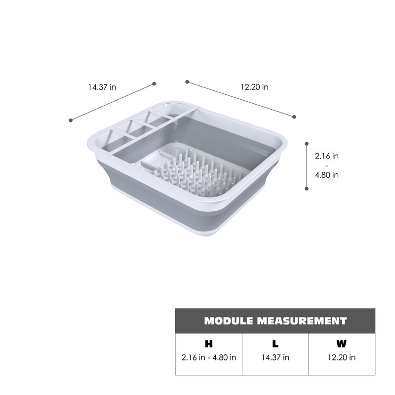 Adjustable Plastic Dish Rack