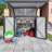 Outdoor Trash Can Storage Shed for 2 Bins Metal Garbage Bin Enclosure Waterproof Outdoor Trash Storage Cabinet Small Generator Shed for Garden Yard Outdoor Waste Bin Storage Box