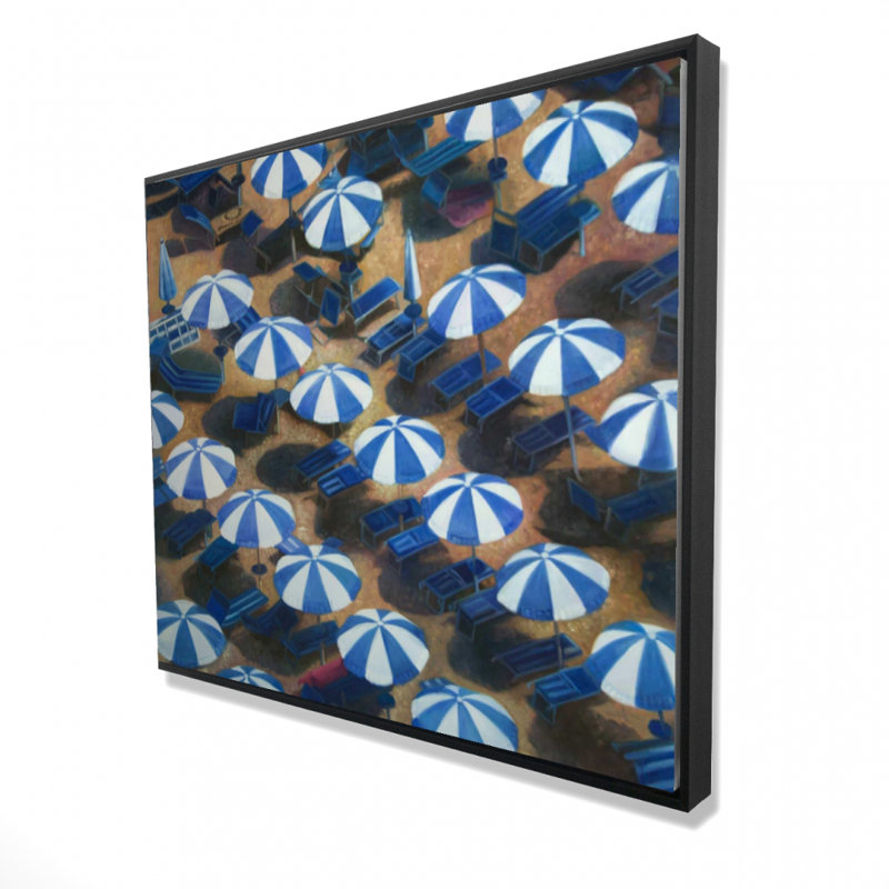 Beach Umbrellas Print On Canvas