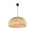 Pacitte Handwoven Natural Bamboo Pendant Light - Double Layer Dome Design For Soft Ambient Lighting