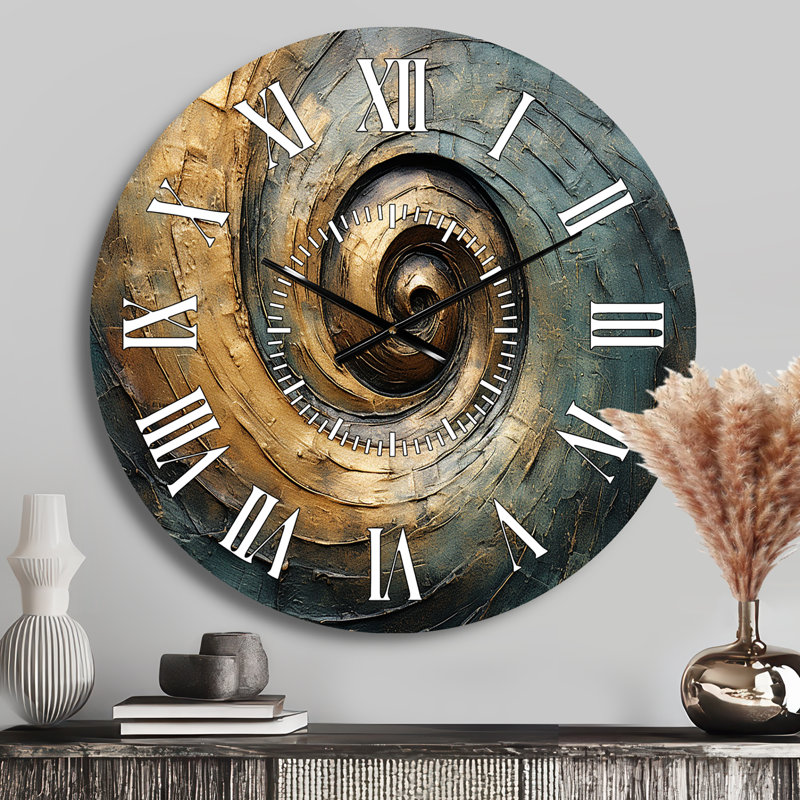 Horloge murale tourbillon bronze, Médium