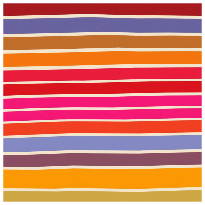Tapis de bain coloré à rayures horizontales, L 24 po x L 17 po