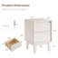 15.75'' W Solid Wood Nightstand-119122529