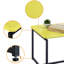 Ensemble de table basse et de table de bout en fibre de carbone 3 pièces, table de bout-1043880987