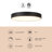 Cherylene 11-in Black dimmable LED Flush Mount-124959440