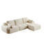 Canapé moderne en mousse à mémoire de forme compressée, grands canapés modulaires pour le salon, canapé modulaire Cloud pour animaux de compagnie, tissu en velours côtelé, causeuse très profonde, sans assemblage requis, beige-698245652