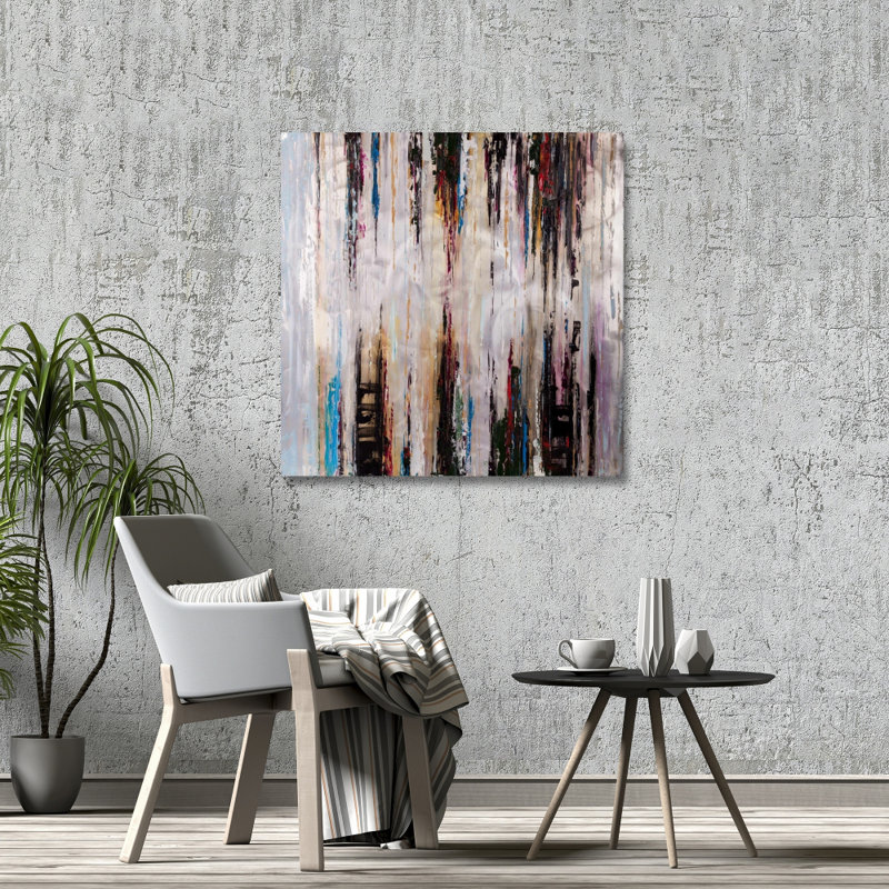 Abstract Runny Paint - Shapes Abstract Canvas for Home Decor