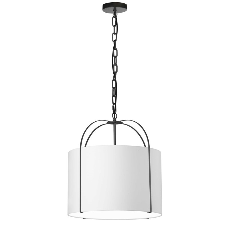 Luminaire suspendu 1 lumière Embelia, Noir