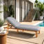 Chaise longue d'extérieur ajustable-132512314