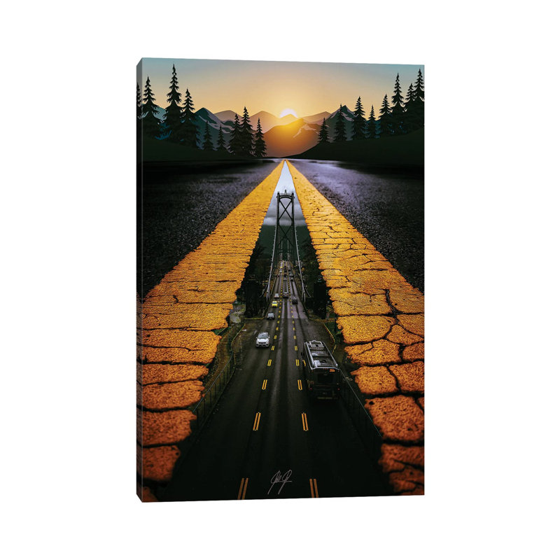 Parallel Worlds by Kathrin Federer - Wrapped Canvas Print, 20.32 cm H x 30.48 cm W