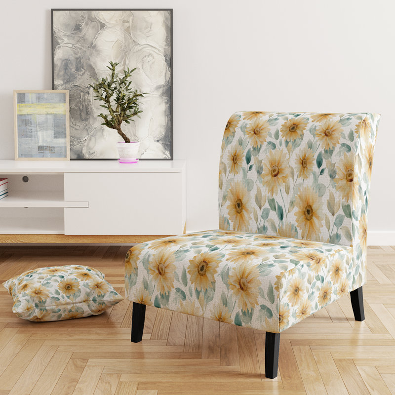 Fauteuil de chambre Floral, Sans accoudoir