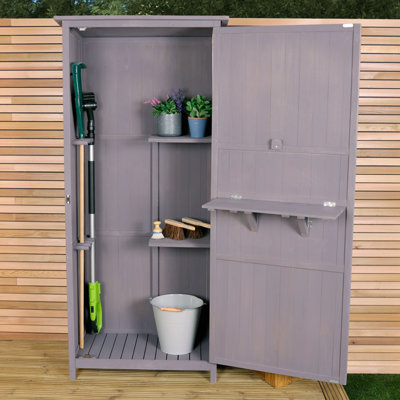 91 cm x 61 cm Geräteschuppen aus Massivholz