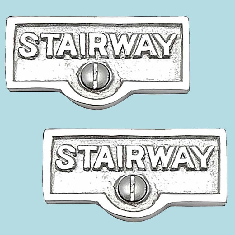 The Renovators Supply Inc. Stairway Name Signs Labels Switch Plate Tag ...