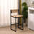 Set of 2 kitchen bar stools with footrest, paper rope weave counter height dining chairs, style b-1644869253
