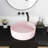 Pink Ceramic Bathroom Art Basin - Vessel Sink, 15.38In15.38In4.58In, Ceramic, Simple To Keep Of Grime Sink Basin, 15.7X15.7X4.7 In, Material, Easy Cleaning Routine-395039121