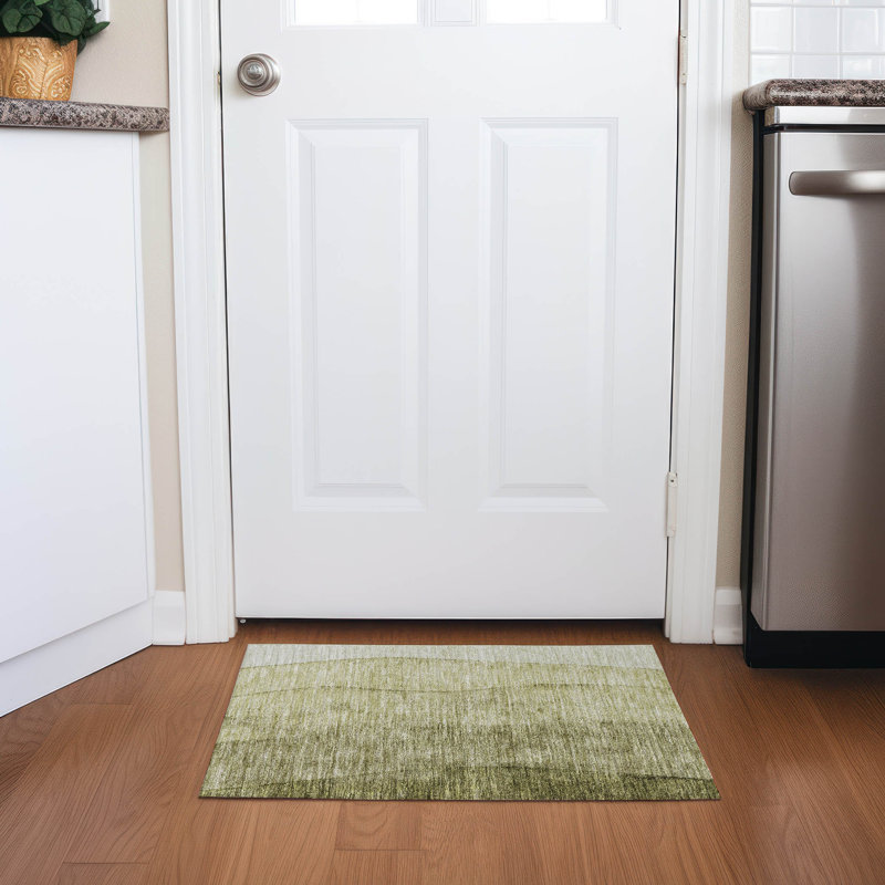 Tapis intérieur / extérieur Lavonia avec envers antidérapant, Rectangle 1 pi 8 po x 2 pi 6 po