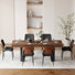 6 - Person Dining Table Sets With Rectangular Extendable Dining Table & Upholstered Chairs
