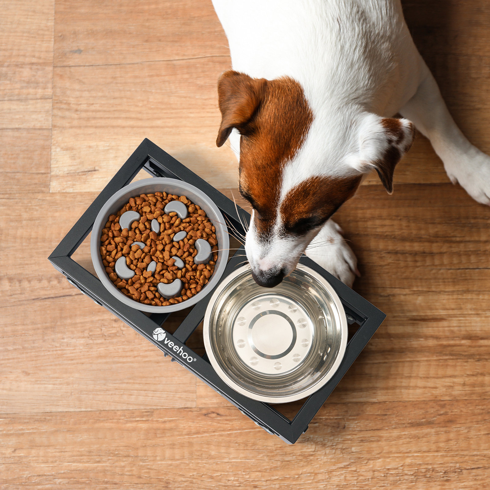 2 Levels Dog Puzzle Toys, Slow Feeder Dog Bowls for Small/Medium/Large Dogs
