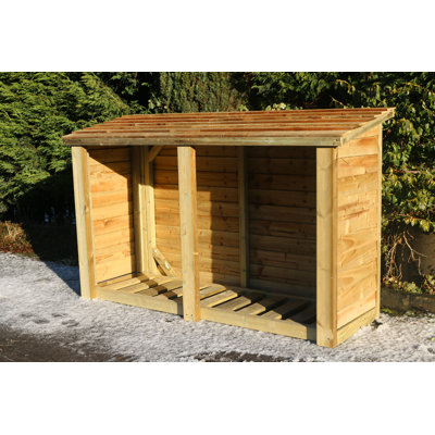 24cm D Wood Log Store