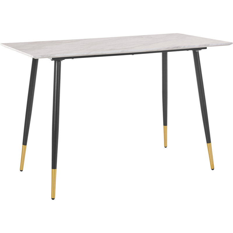 Tontogany Writing Desk, Marble, Black