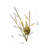2-Light Gold Branch Wall Sconce With Clear Crystal Accents