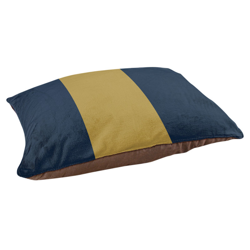 Coussin Golden State, Moyen (l 28 po x P 18 po x H 6 po), Bleu / Or / Bleu