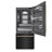 ZLINE Autograph Edition 36 in. 19.8 cu. ft. Built-In Bottom Freezer Refrigerator with Water Dispenser and Ice Maker in Black Stainless Steel with Graphite Gray Interior and Accents-110427401