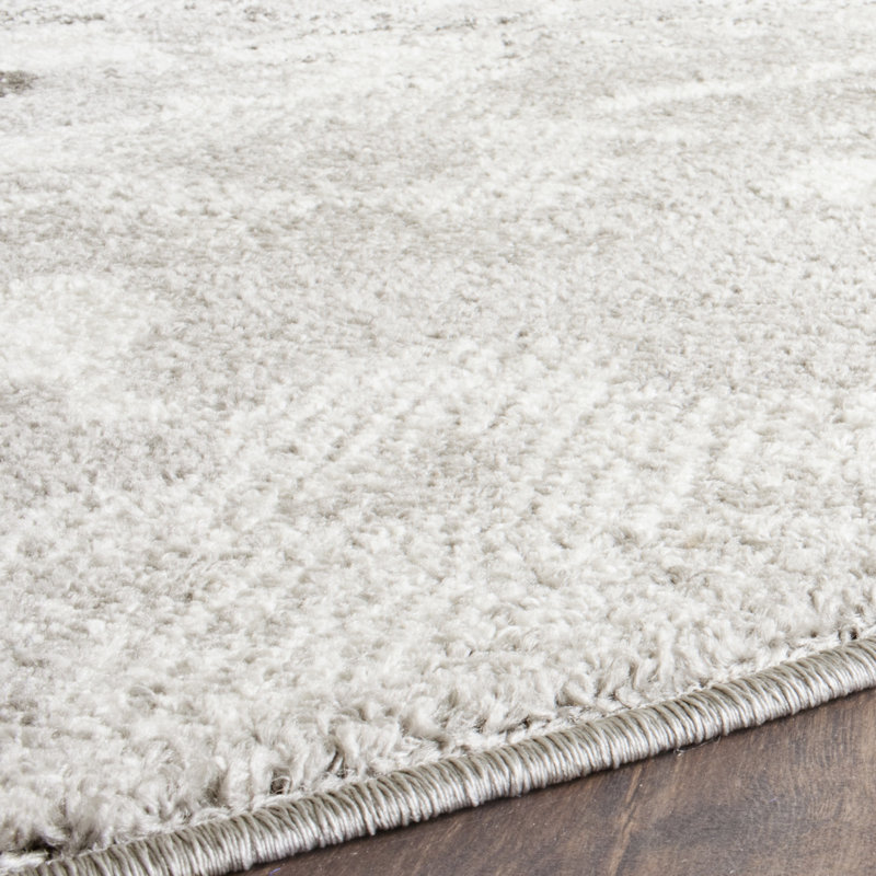 Tapis performance à motif floral Davonn, Rond 8 pi