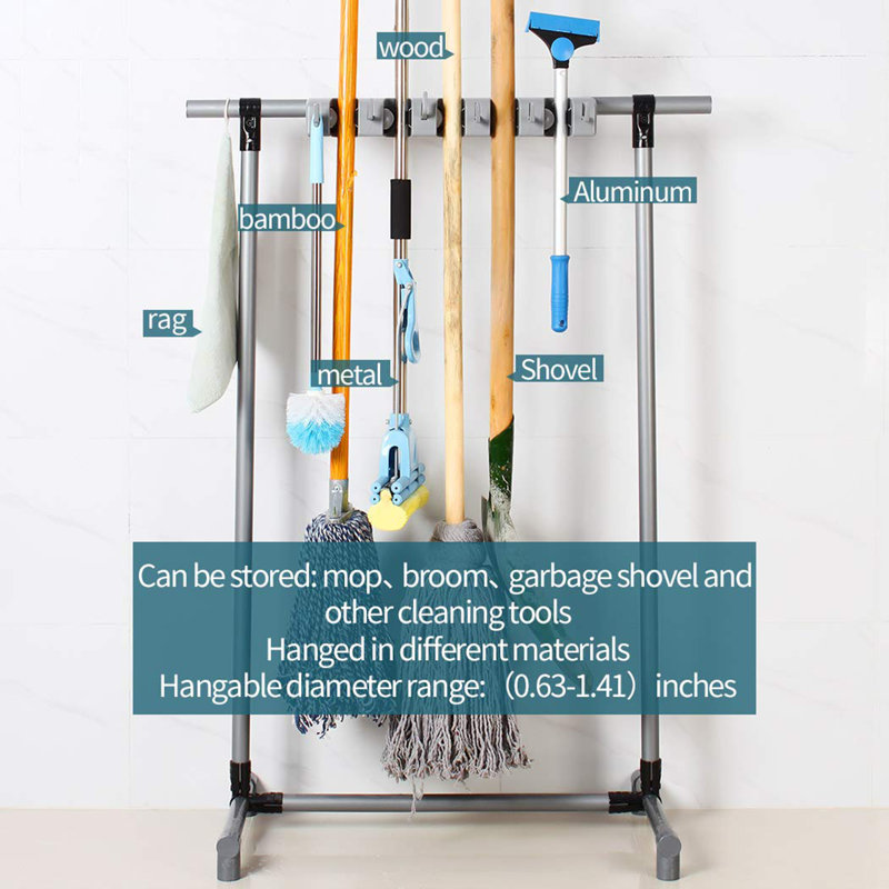 Rangement pour outils de nettoyage au sol