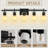 5 - Light Vanity Light With Clear Glass Shade For Bathroom, Bedroom, Hallway, Staircase-1645164976-1645164978