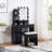 Besancon 4 drawer dressing table with light-1987452771