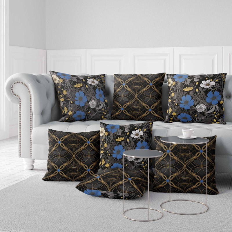 Orchid Overlay Broadcloth Throw Pillow, 20"H x 20"W