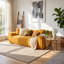 Causeuse surdimensionnée en similicuir 2 places de 78 po, canapé spacieux et profond avec 2 coussins décoratifs, canapé moderne résistant aux taches pour les petits salons, appartements, studios, et peu encombrant-132684060