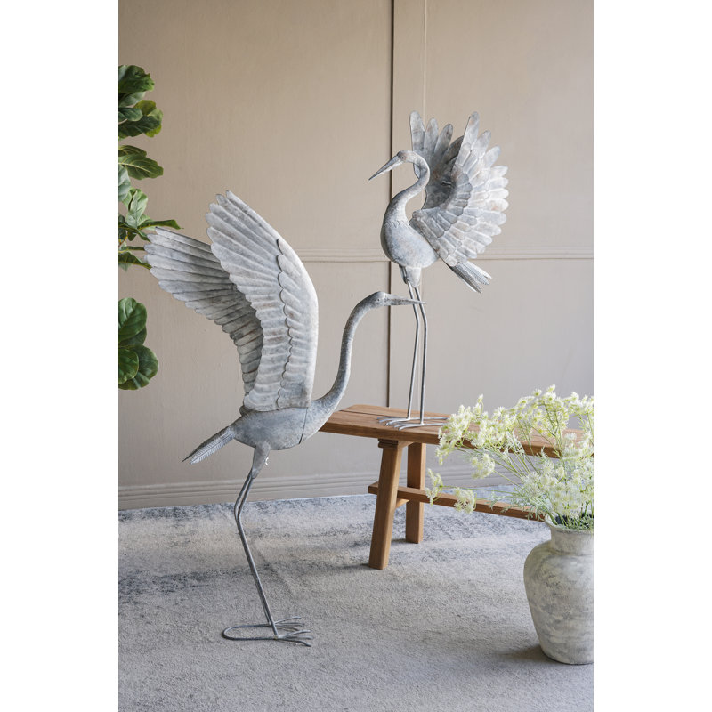 Sculpture grue 27 x 8 x 52 po