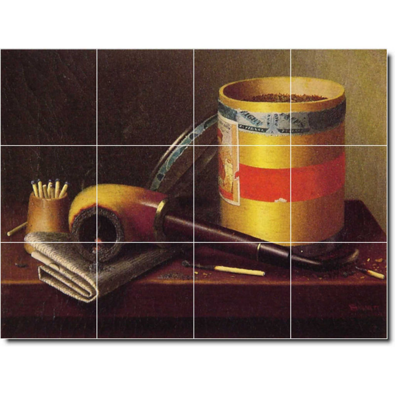 24" x 18" Ceramic Painting Decorative Mural Tile 6" x 6", Still Life 04089