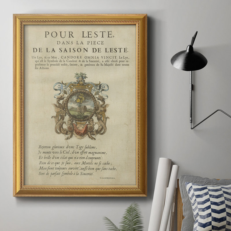 Ex-libris VI sur toile encadrée de qualité supérieure - prêt à être accroché, H 20 po x l 16 po x P 1 po