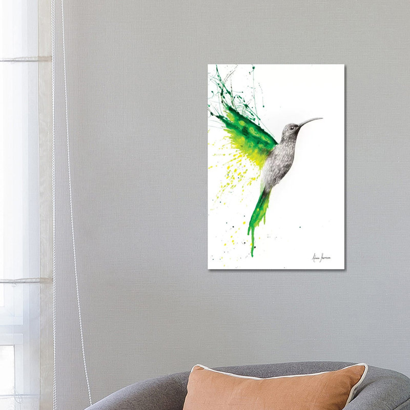 Emerald Sun by Ashvin Harrison - Print on Canvas, 66.04 cm H x 45.72 cm W x 1.91 cm D, Wrapped Canvas