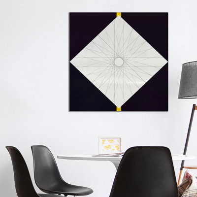 Geometric Pattern Concentric Circle - Wrapped Canvas Print