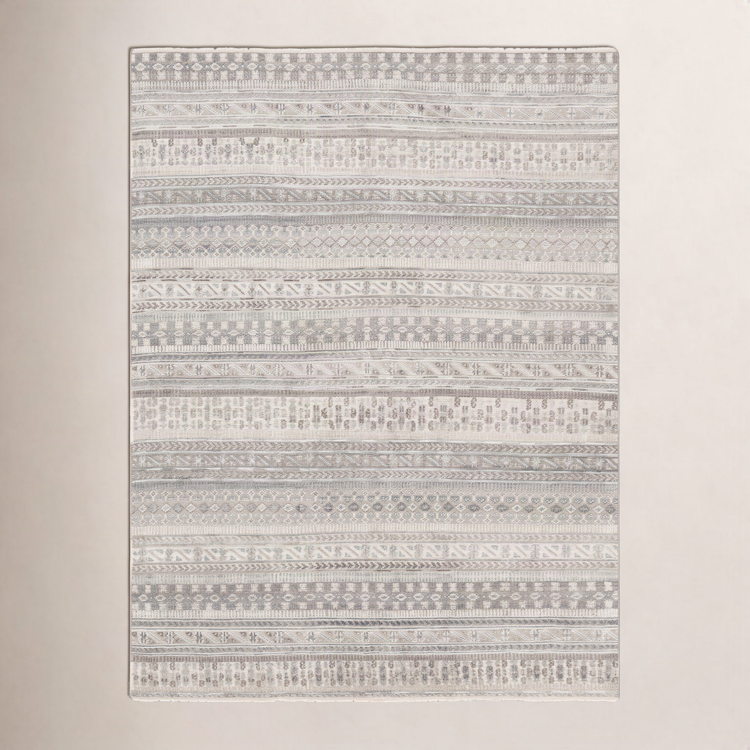 Indrakumar Camel Hand-Knotted Rug, Rectangle 6' x 9'