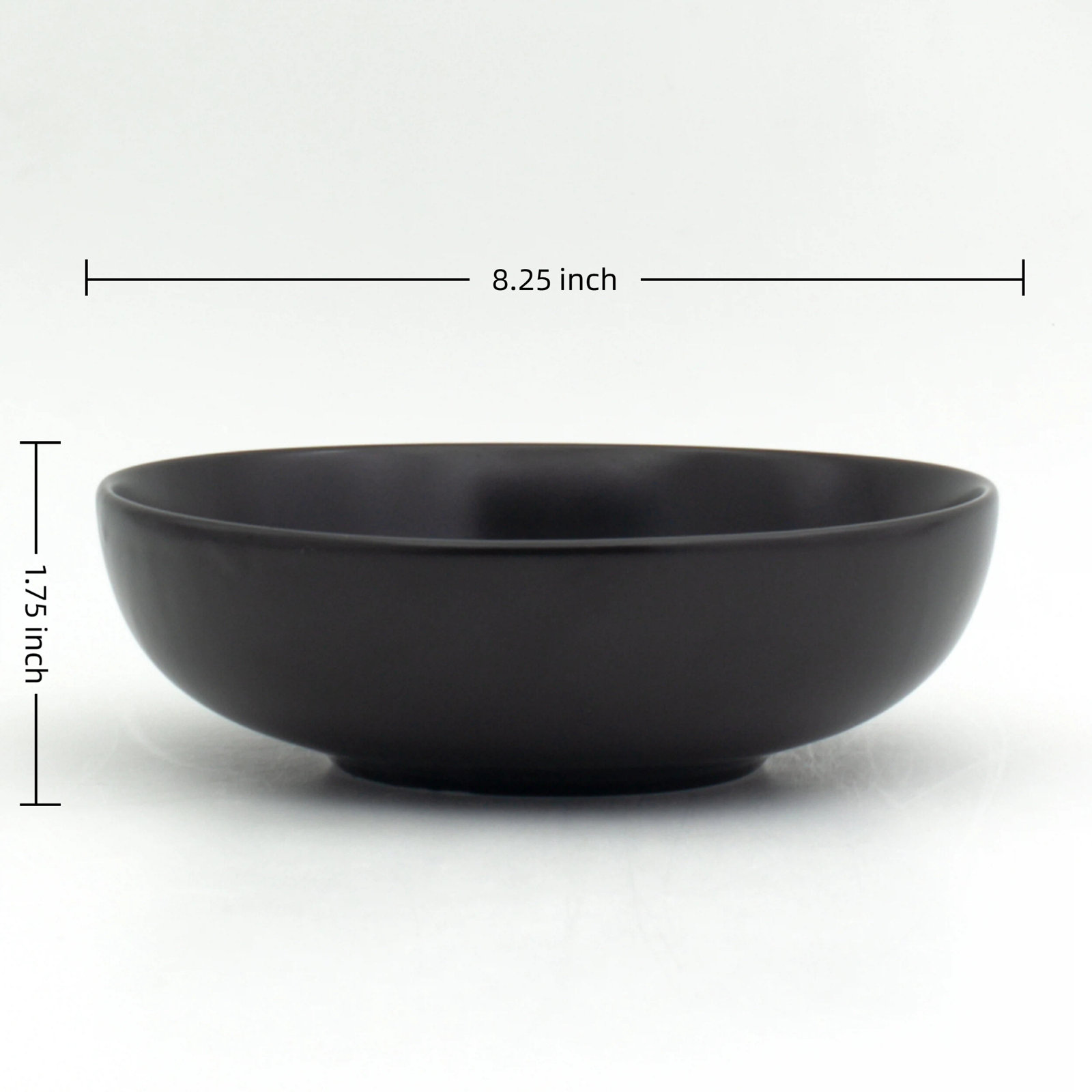 Malmesbury Universal Stoneware Pasta Bowl, Black