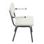 Chaises de salle à manger rembourrées modernes, tissu en velours avec pieds en métal pour la maison