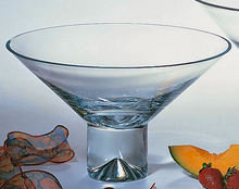 Monaco Fruit Bowl, 7" H x 12" W x 12" D, Clear