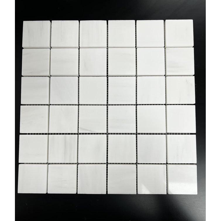 Mosaic 2x2 Bianco Dolomite Marble Tile