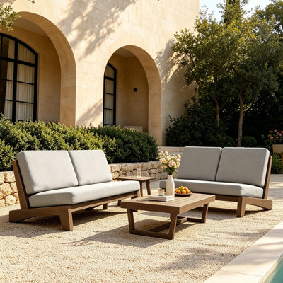 Polett Outdoor Conversation Set Solid Wood Group