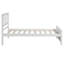 Base de lit plateforme simple en bois avec tête de lit, pied de lit et support à lattes-1575858429