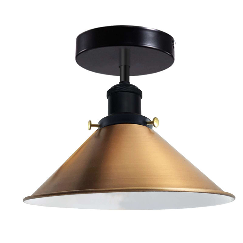 Langleyville Flush Mount, Yellow Brass