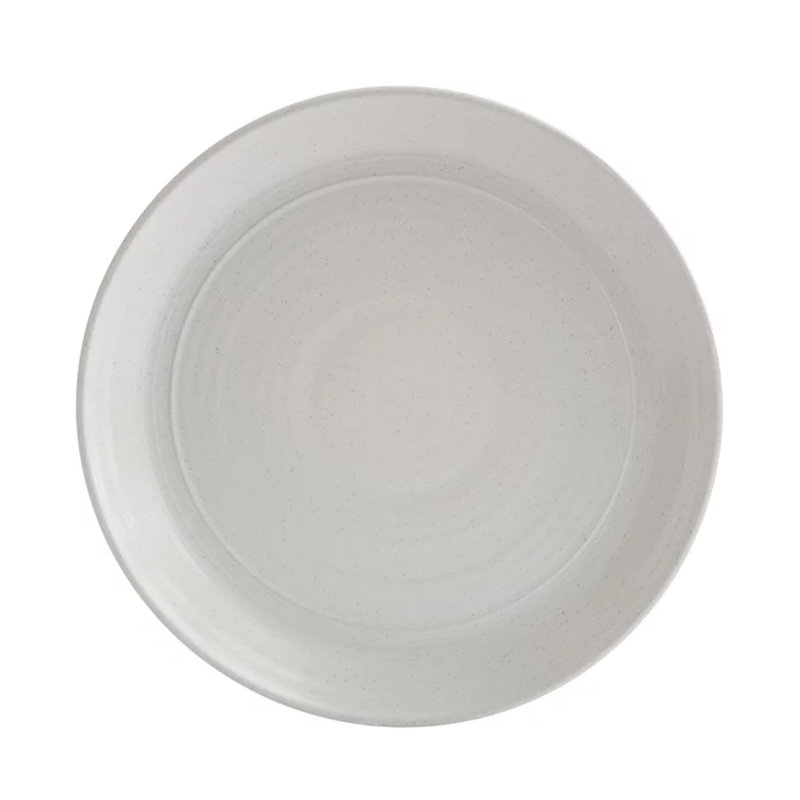 Gibson Milbrook 16 Piece Round Stoneware Dinnerware Set, White