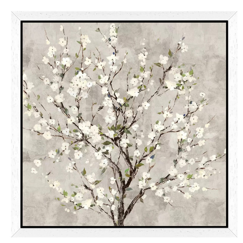 Bloom Tree by Asia Jensen - Print on Canvas, 66.04 cm H x 66.04 cm W, White Framed